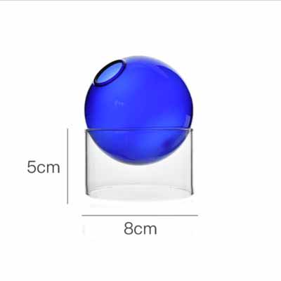 Creative Colorful Spherical Glass Vase Decoration
